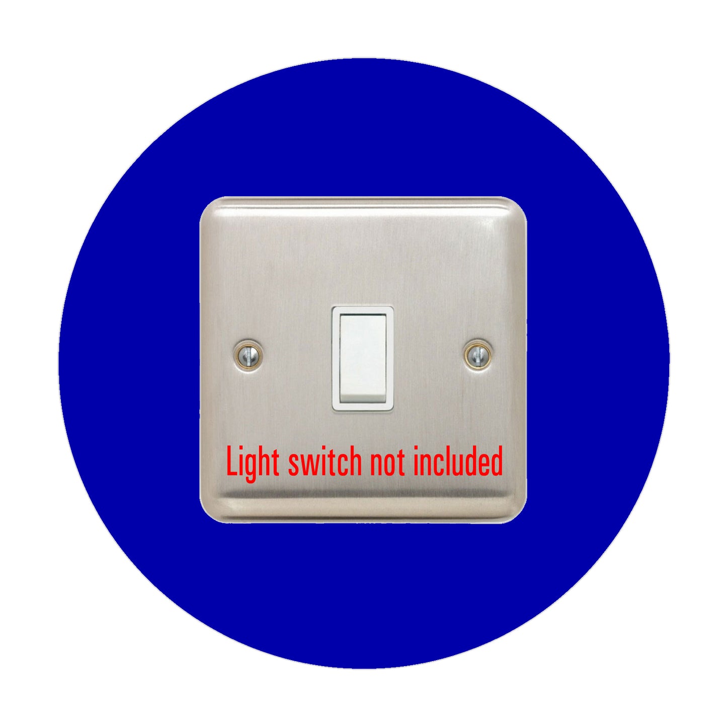 round acrylic single light switch surround in black