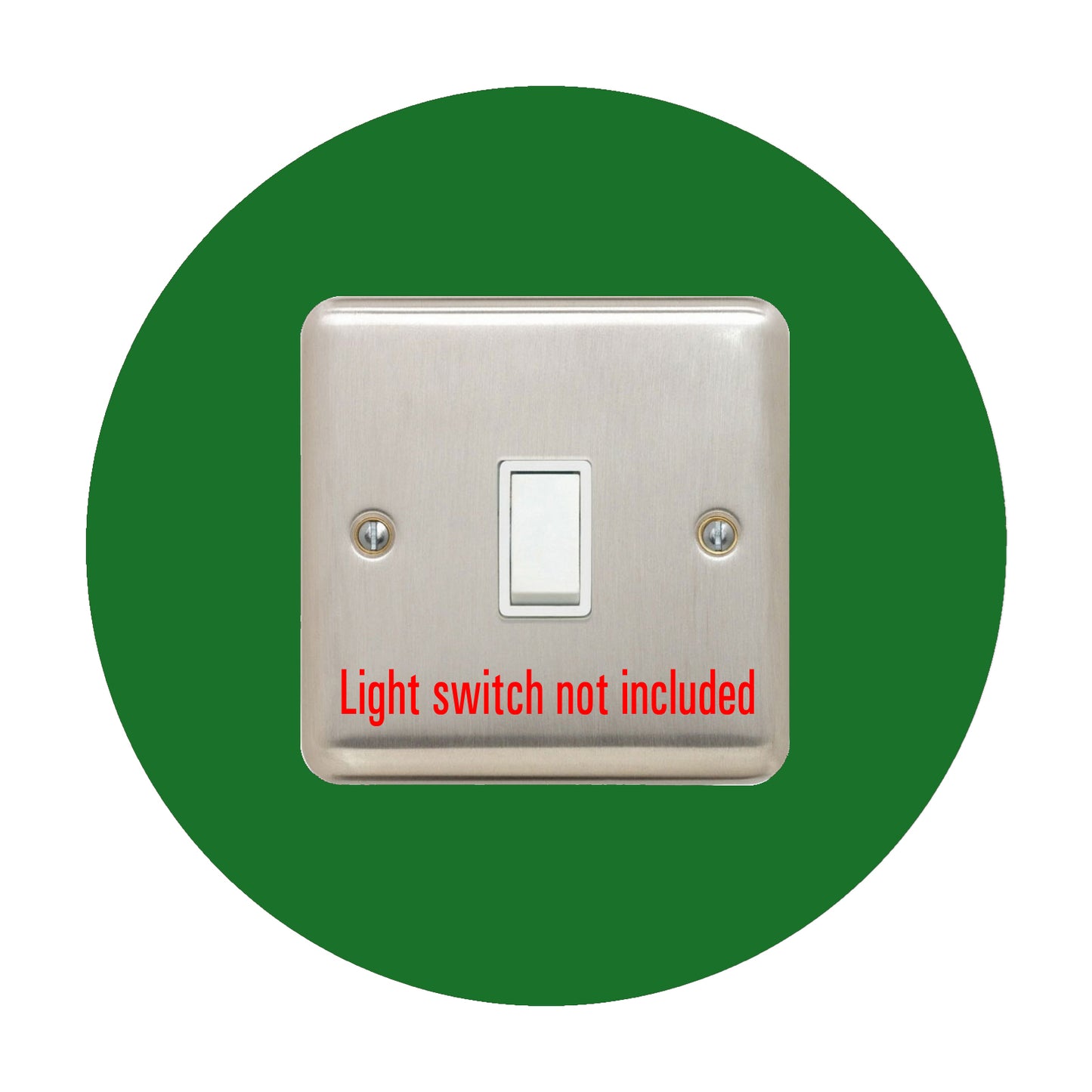 round acrylic single light switch surround in purple