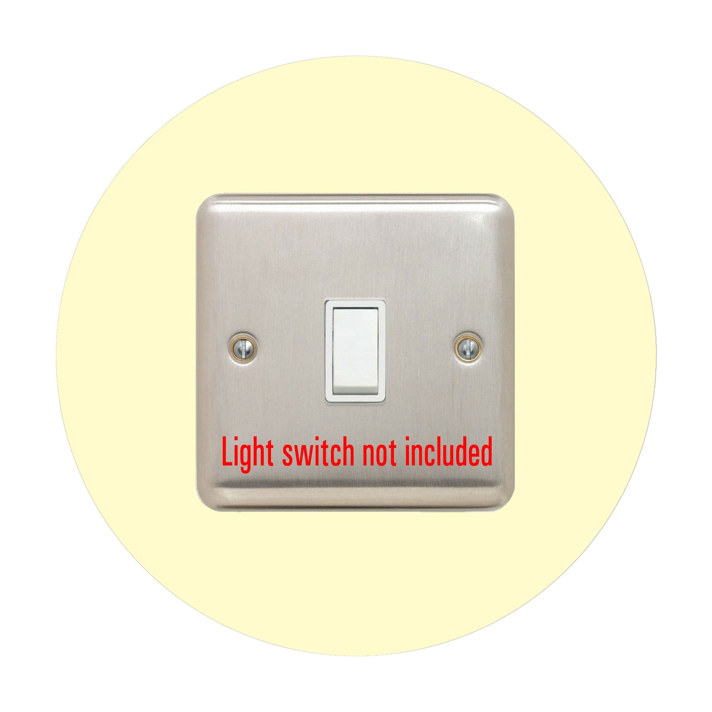 round acrylic single light switch surround in red