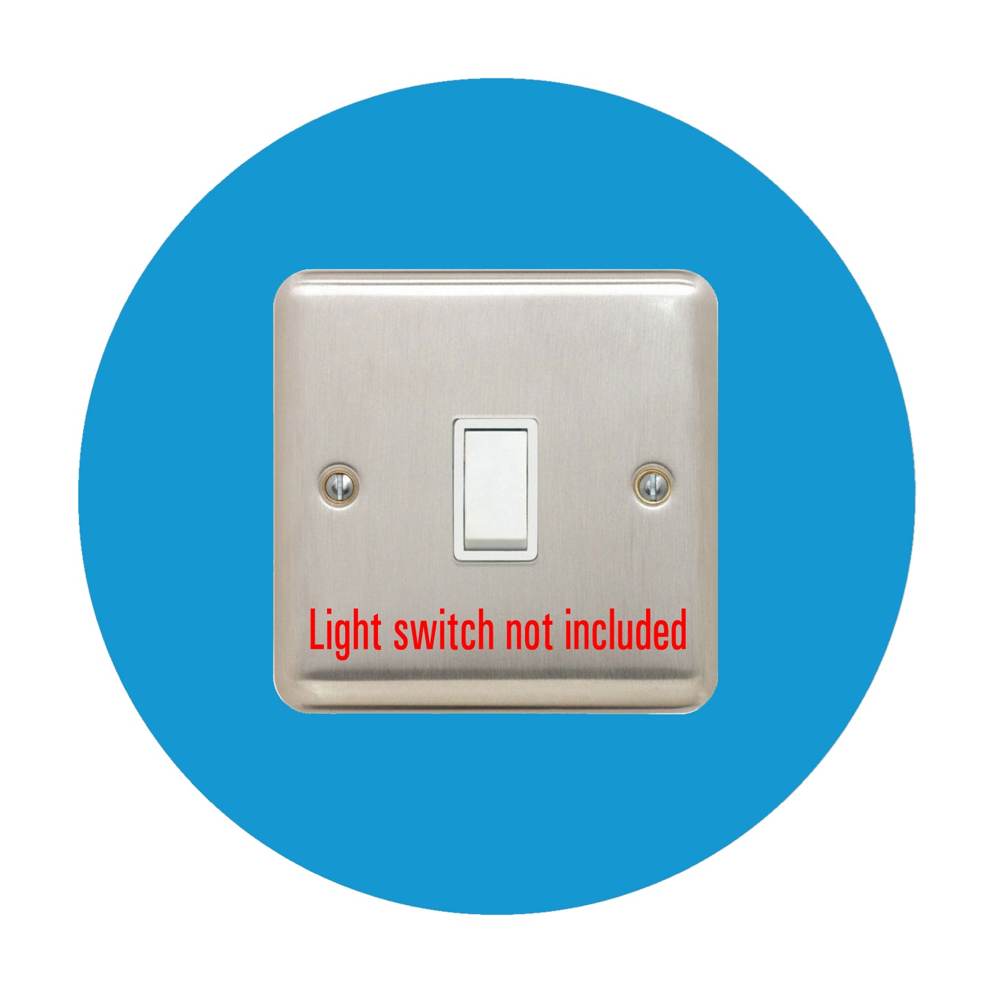 round acrylic single light switch surround in pink