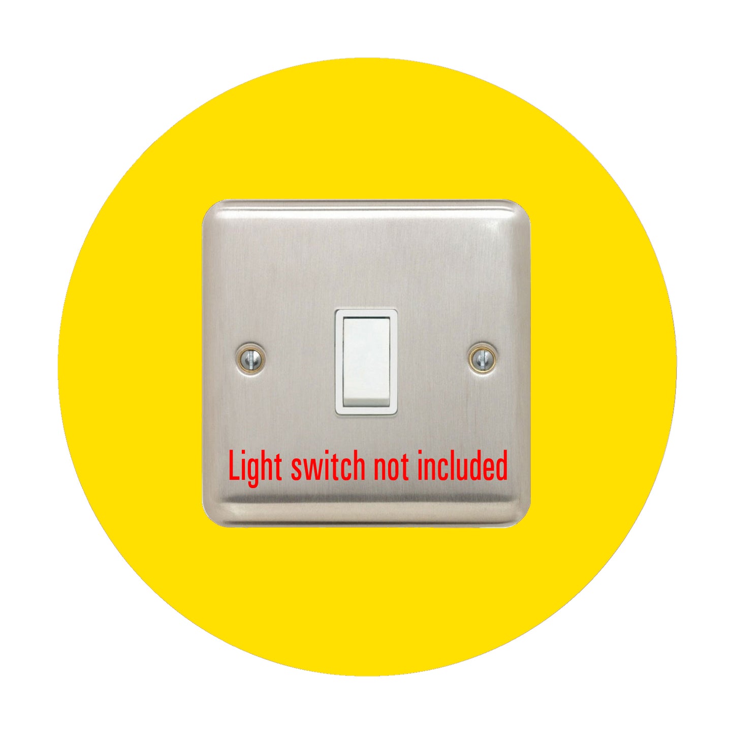 round acrylic single light switch surround in light green