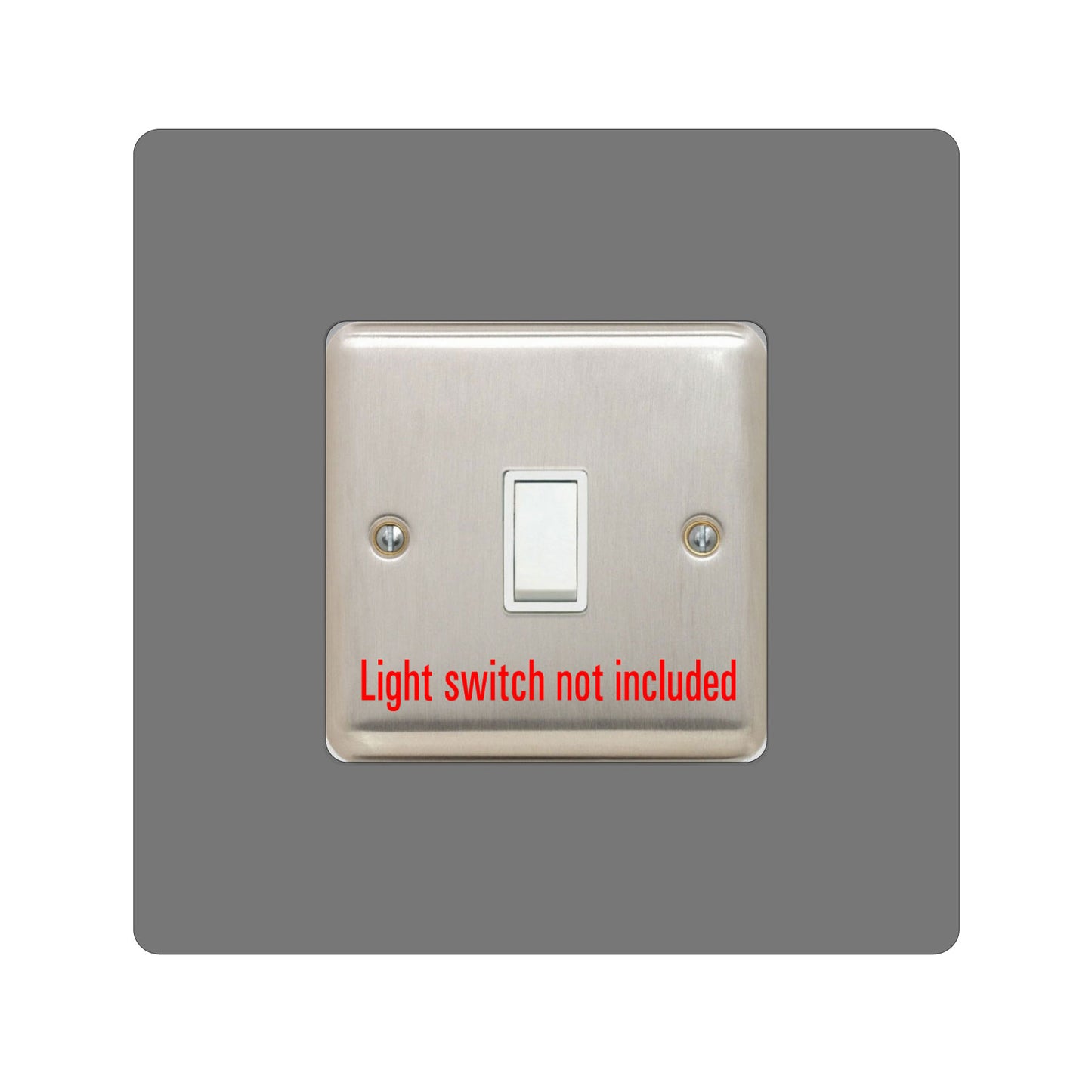 acrylic single light switch surround