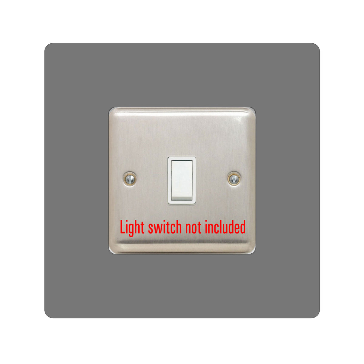 acrylic single light switch surround