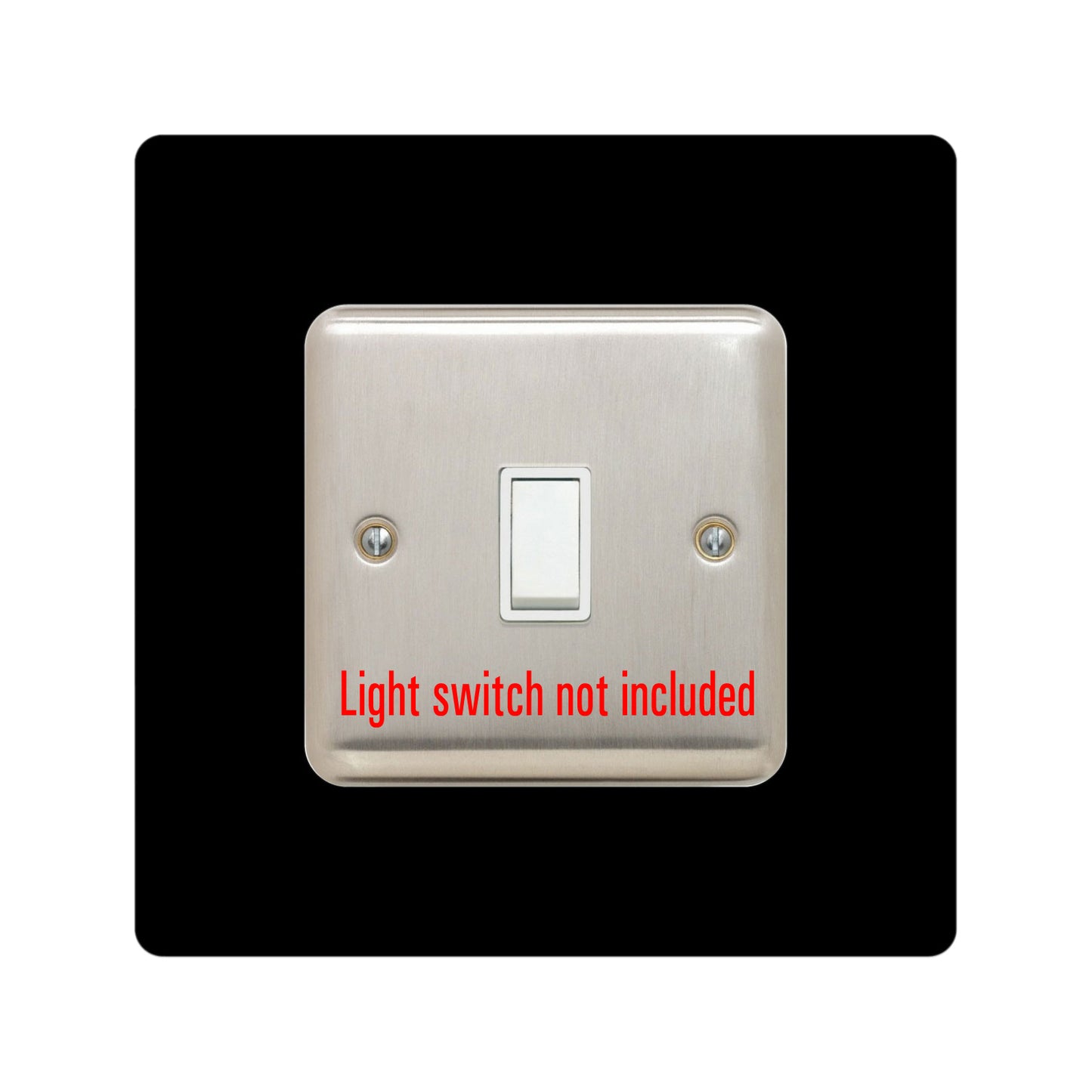 acrylic single light switch surround in blue