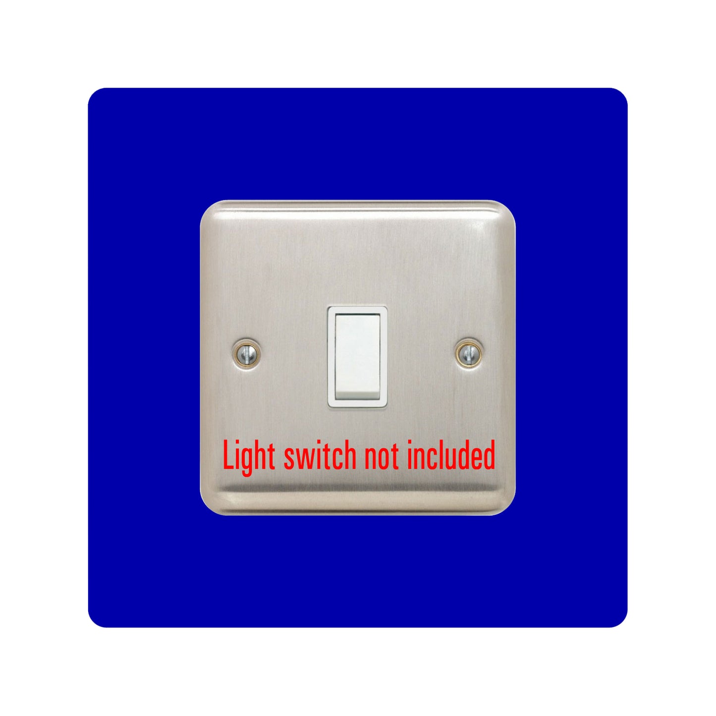 acrylic single light switch surround in navy
