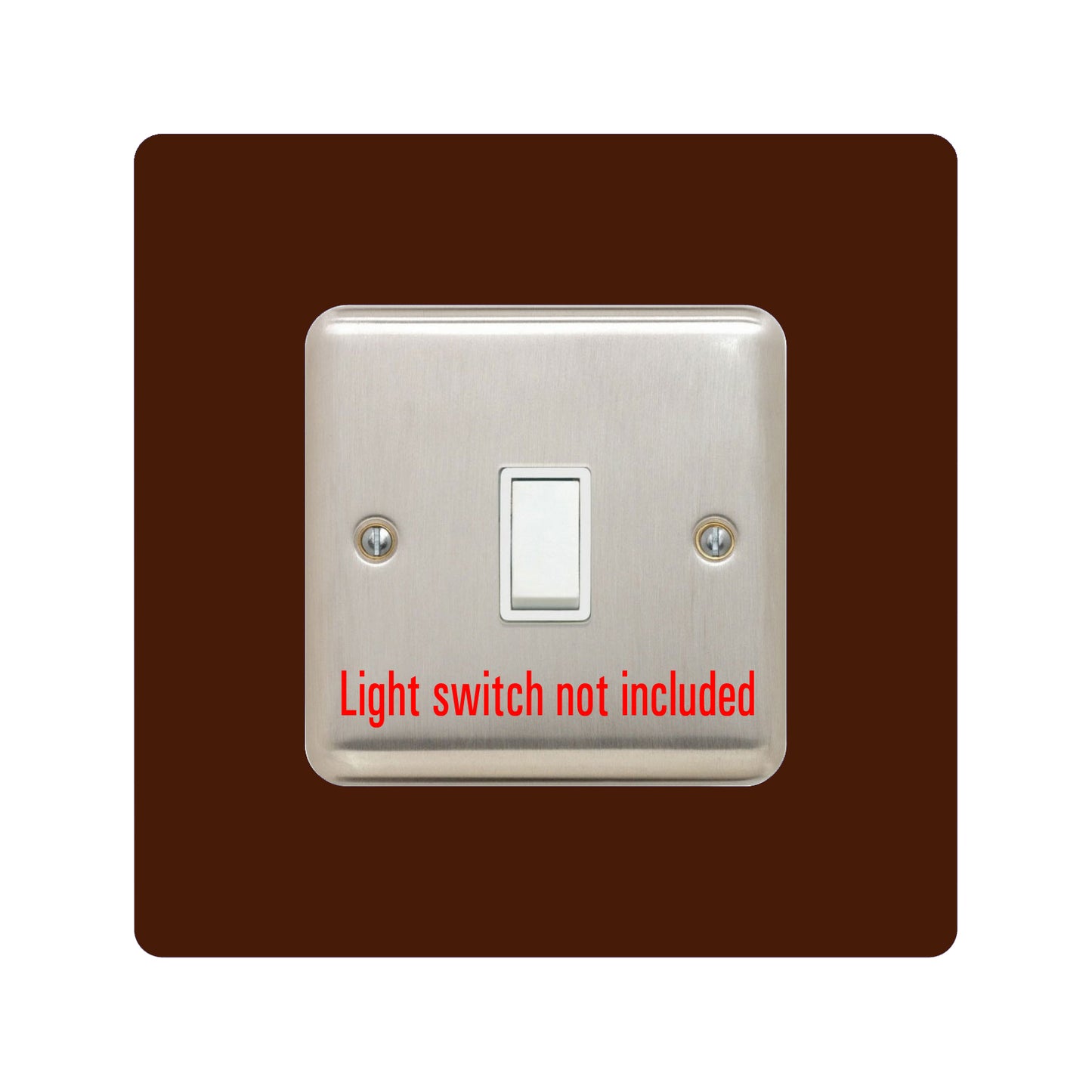 acrylic single light switch surround in clear