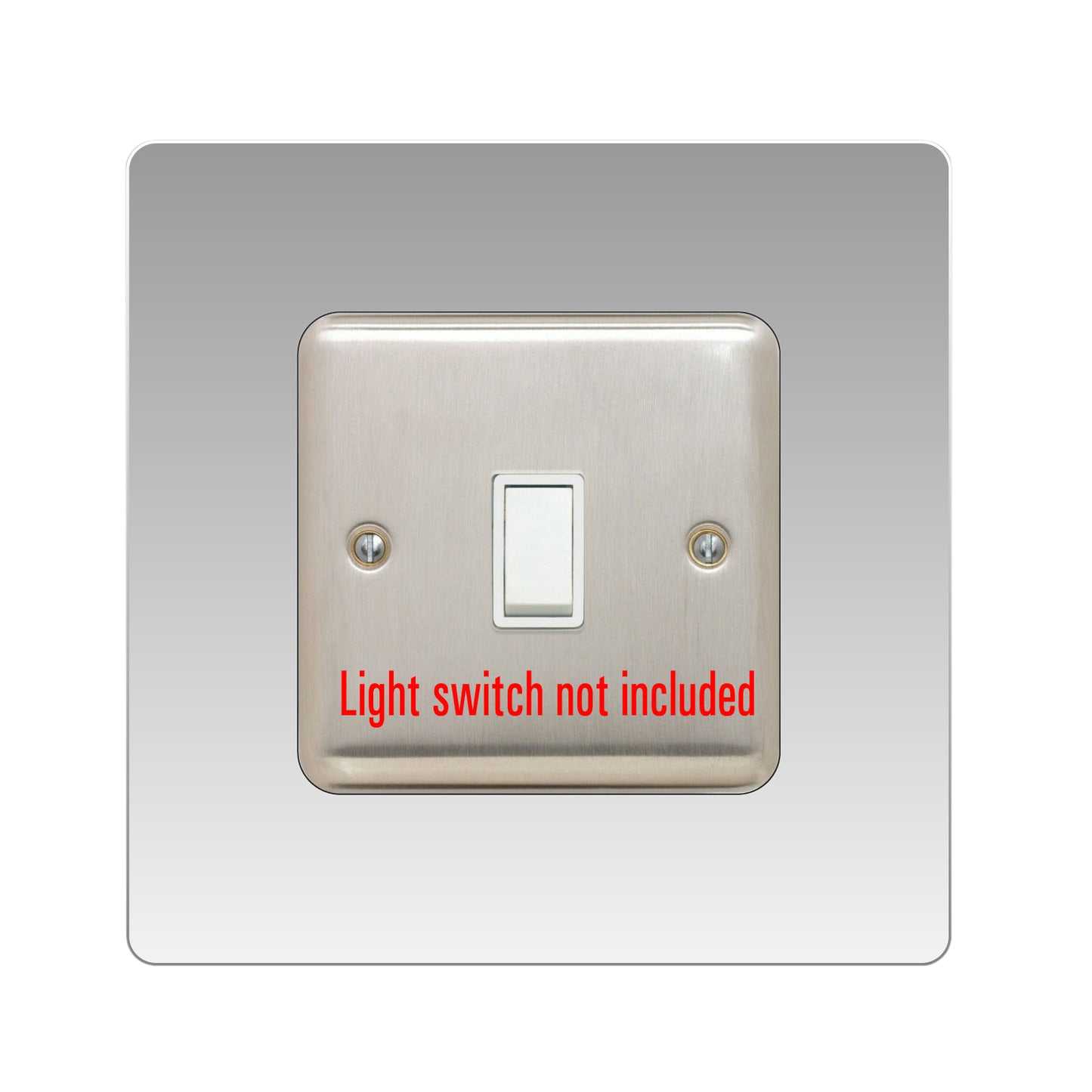 acrylic single light switch surround in orange