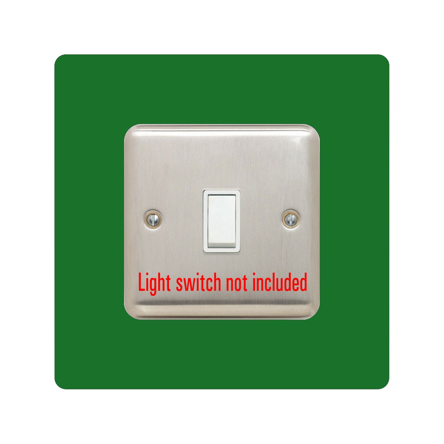 acrylic single light switch surround in ivory