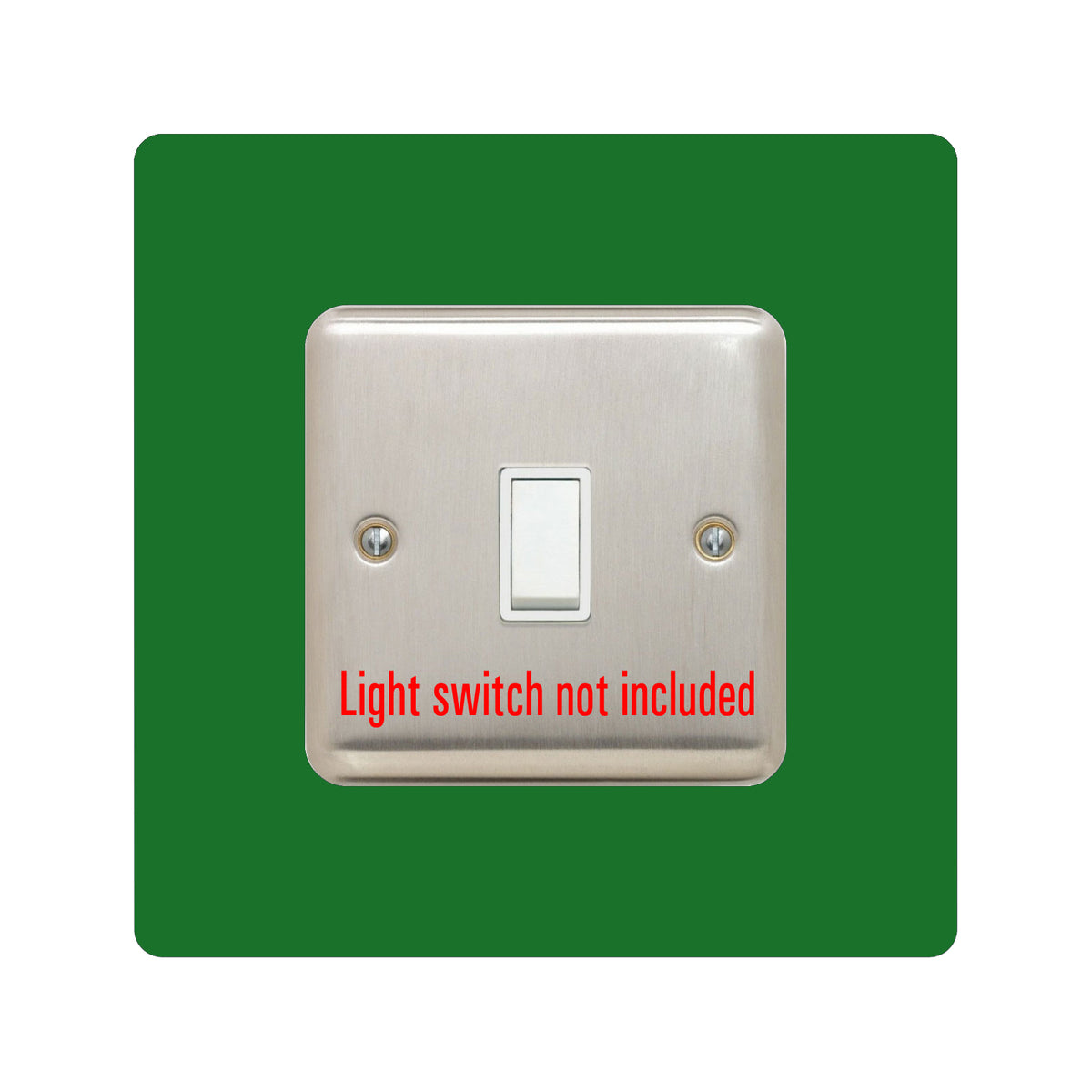 acrylic single light switch surround in ivory