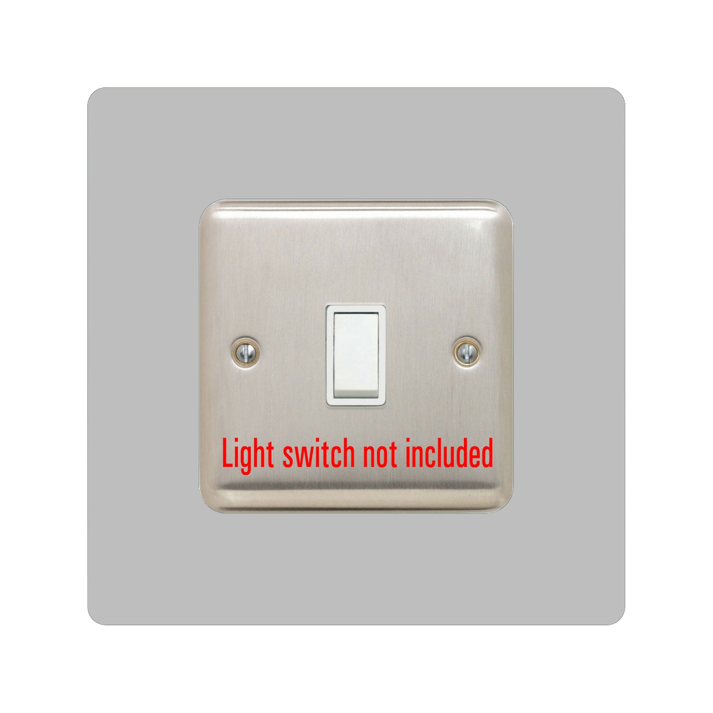 acrylic single light switch surround