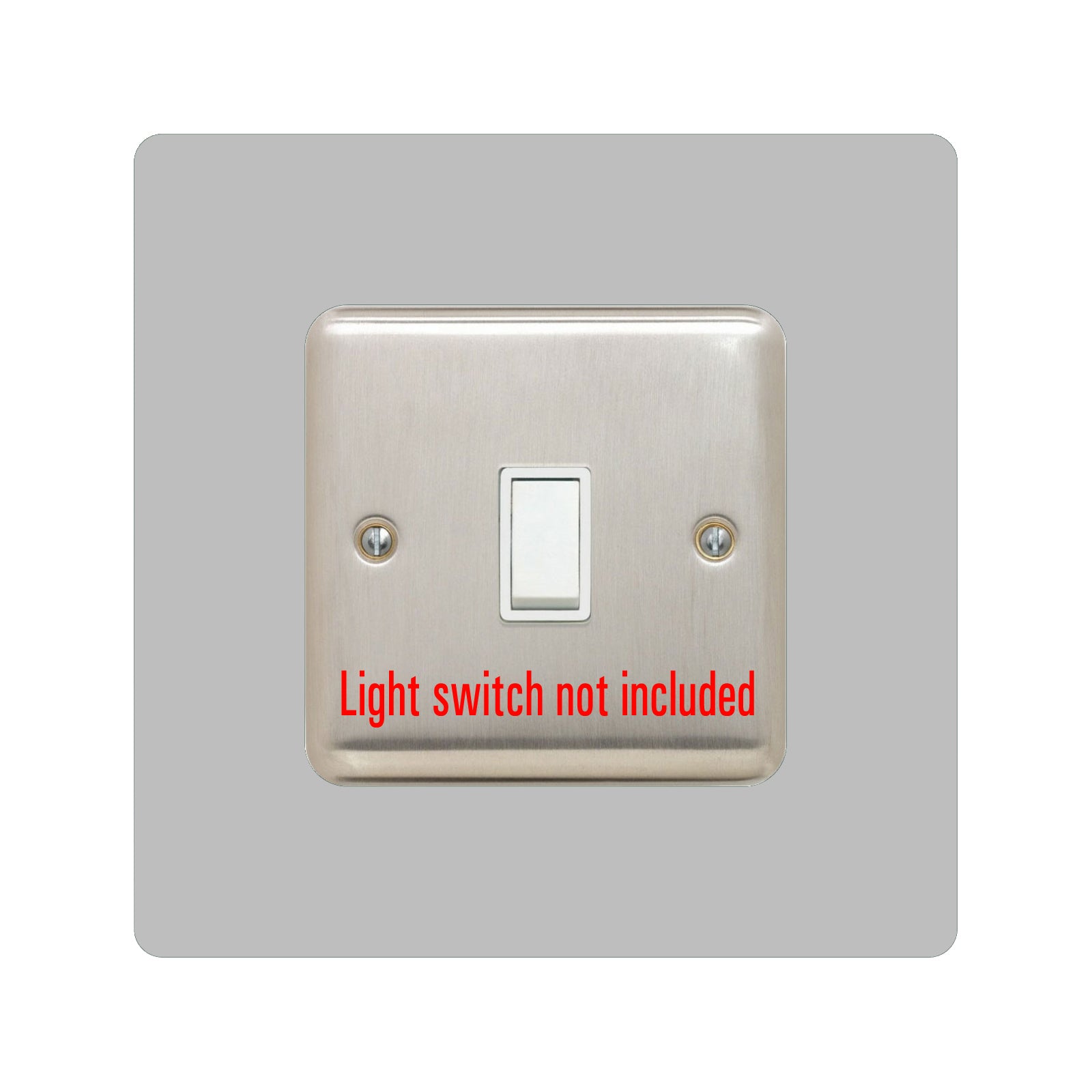 acrylic single light switch surround