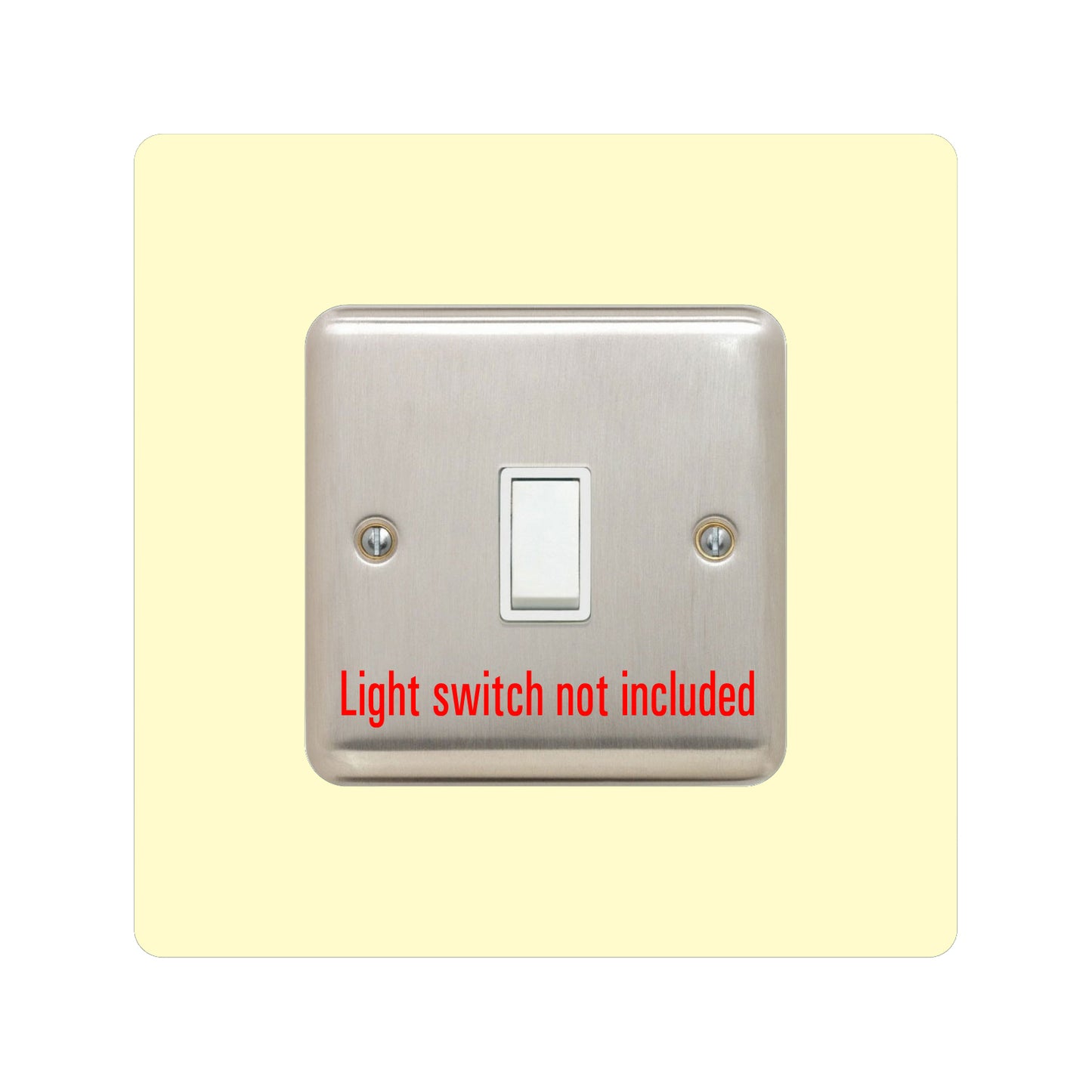 acrylic single light switch surround in brown