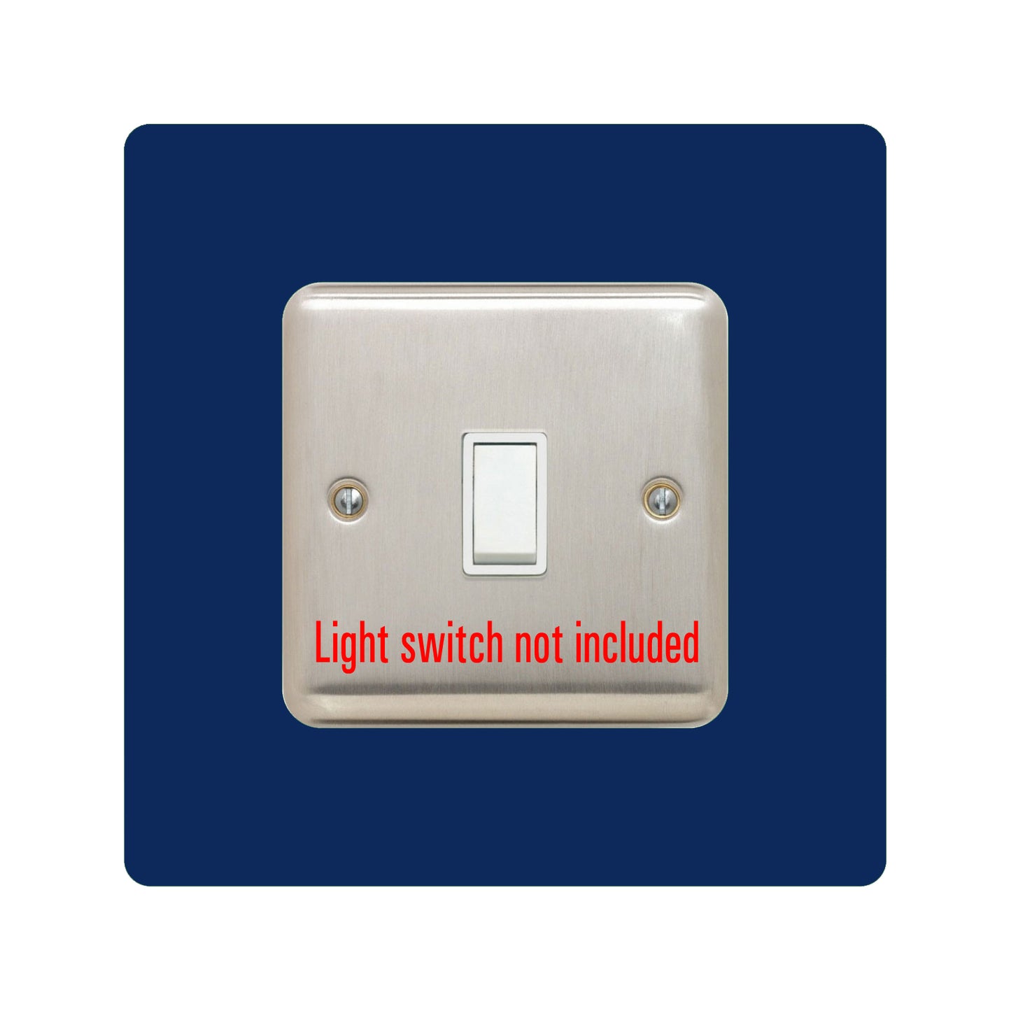 acrylic single light switch surround in pink