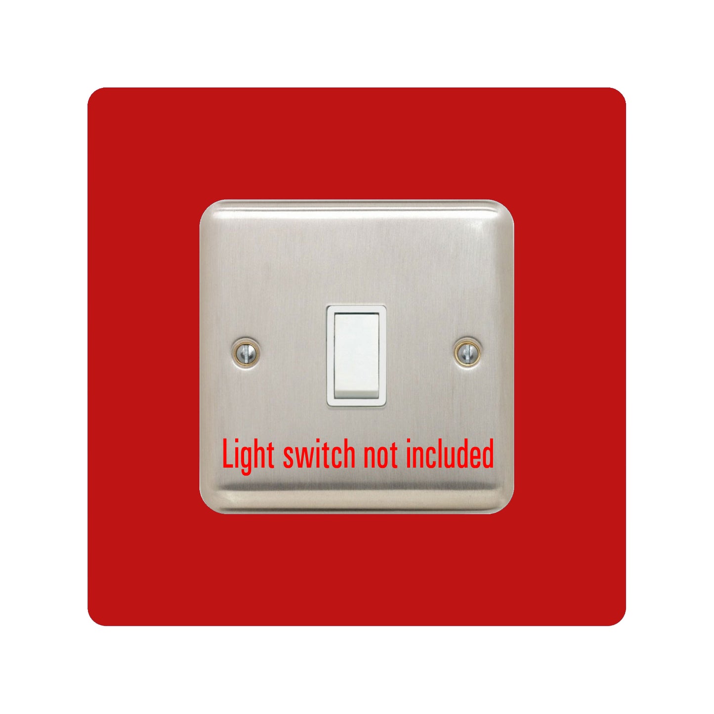 acrylic single light switch surround in lime green