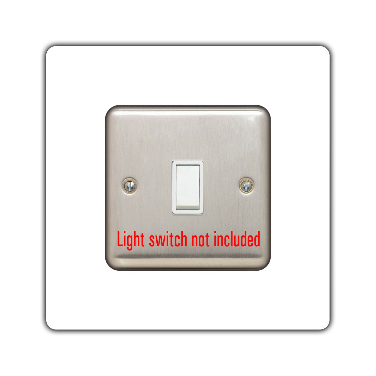 acrylic single light switch surround in light green