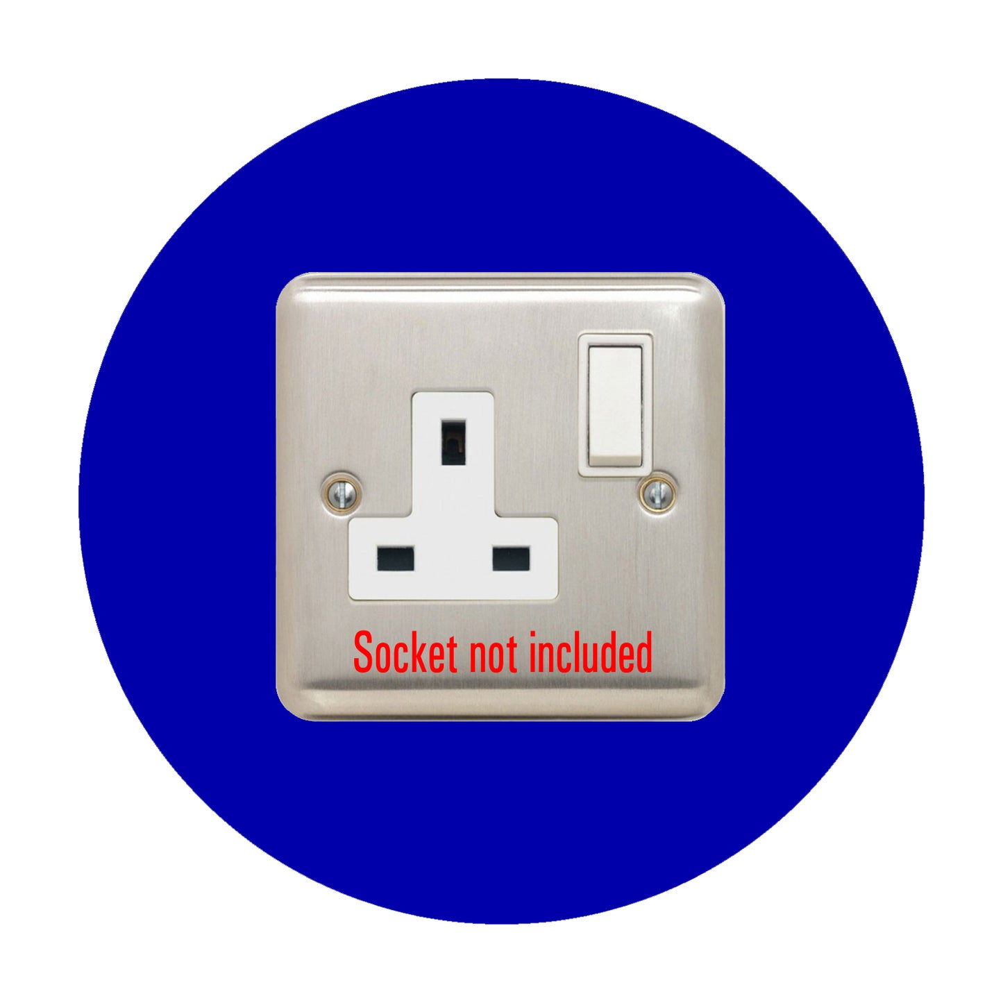 round acrylic single socket surround in purple