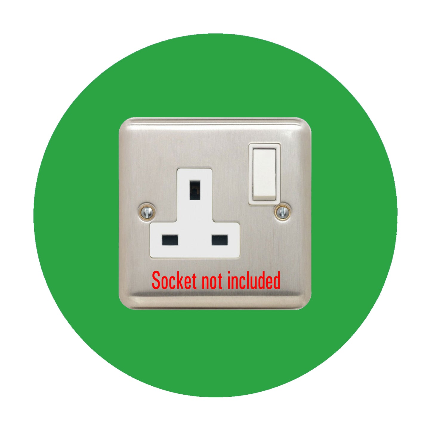 round acrylic single socket surround in 